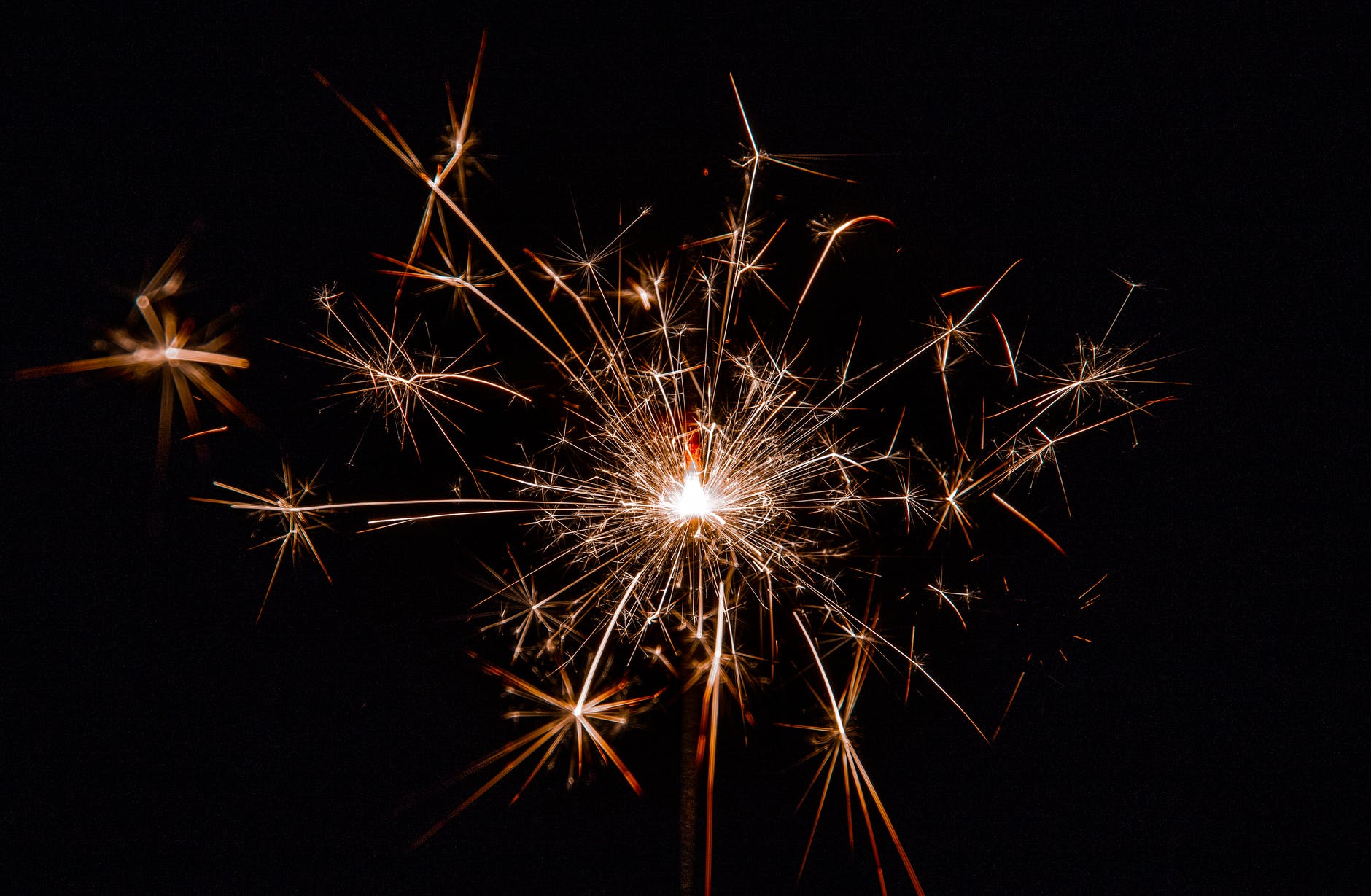 low light photography of firecrackers